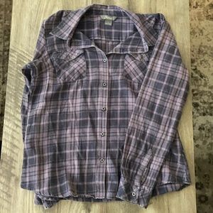 LAST CHANCE 🖤 Purple and black flannel 🖤